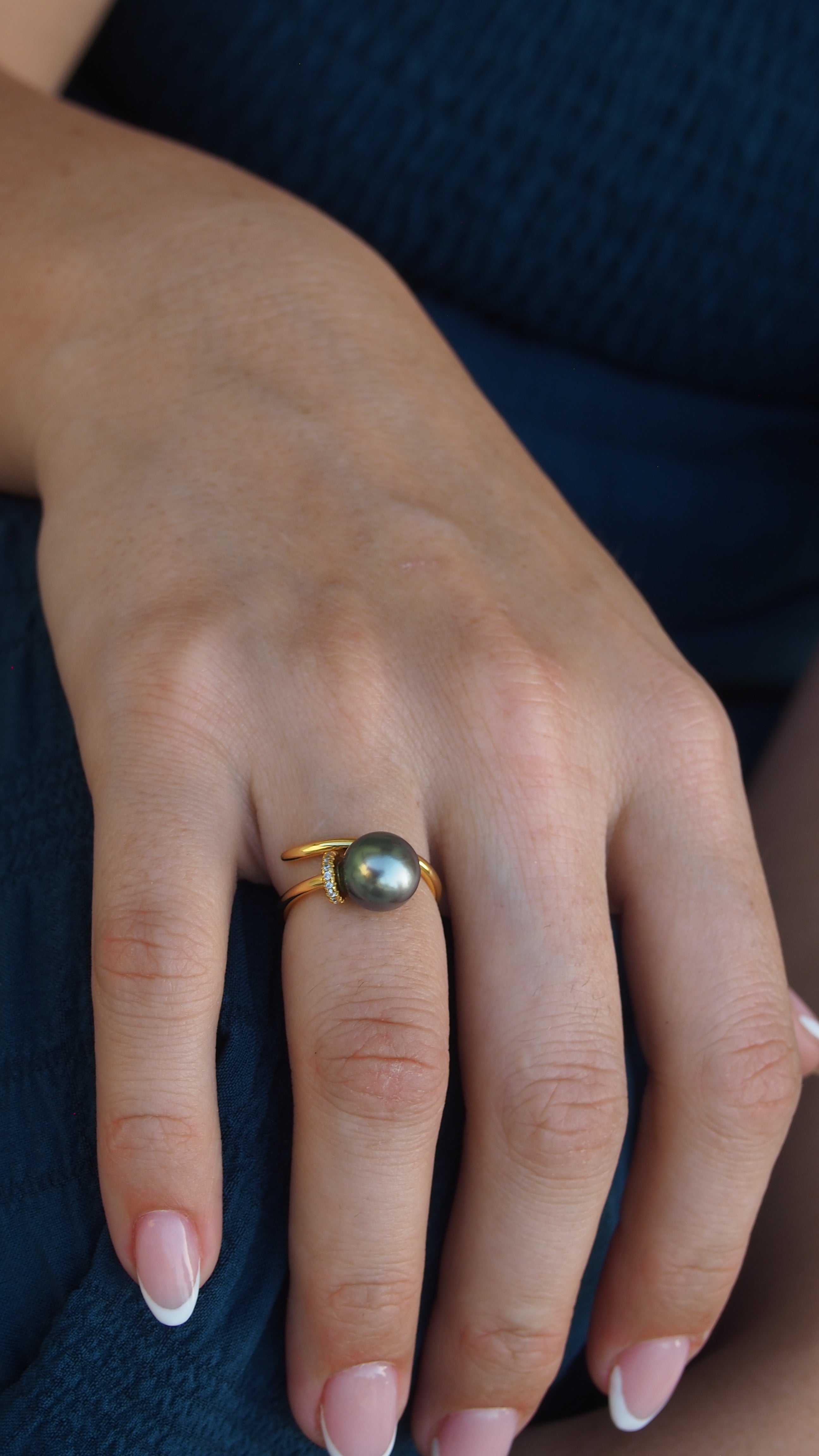 bague akamaru perle de tahiti 